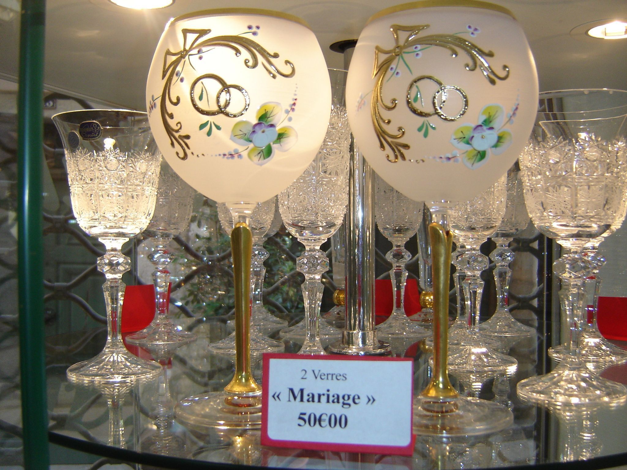 Lot De 2 Photophores En Cristal De Bohème Transparent - Style Bohème